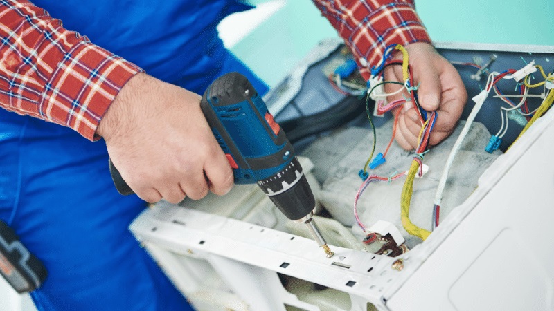 Nallıhan Çetintaş Çetintaş çamaşır makinesi kart tamiri – Su almama arızası orijinal parça ile giderildi. - Teknik servis örneği