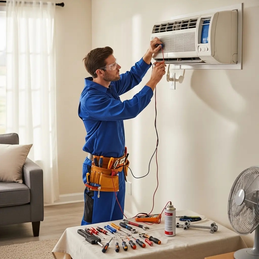 Nallıhan Çetintaş Çetintaş klima gaz dolumu ve bakım – Enerji verimliliği artırıldı. - Teknik servis örneği